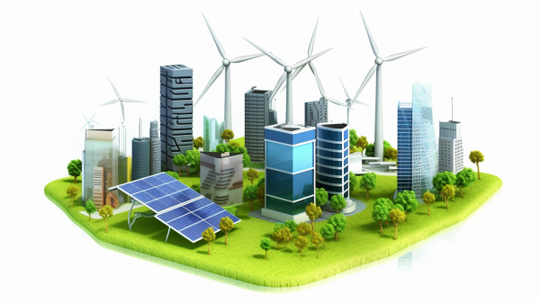 新能源城市概念生态城市场景